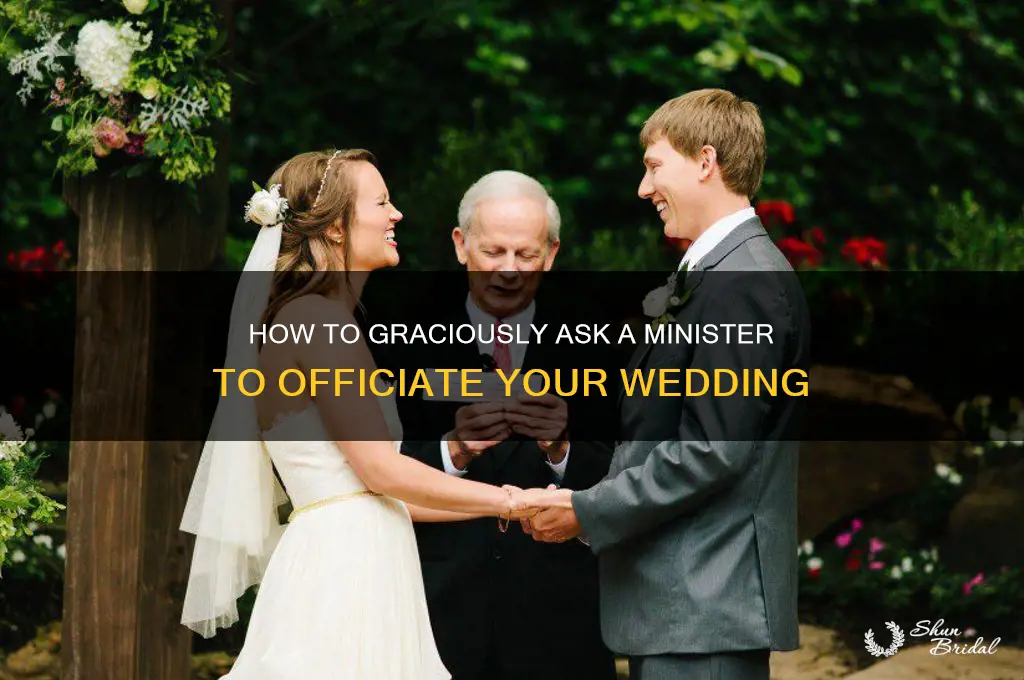 how to ask a minister to officiate your wedding