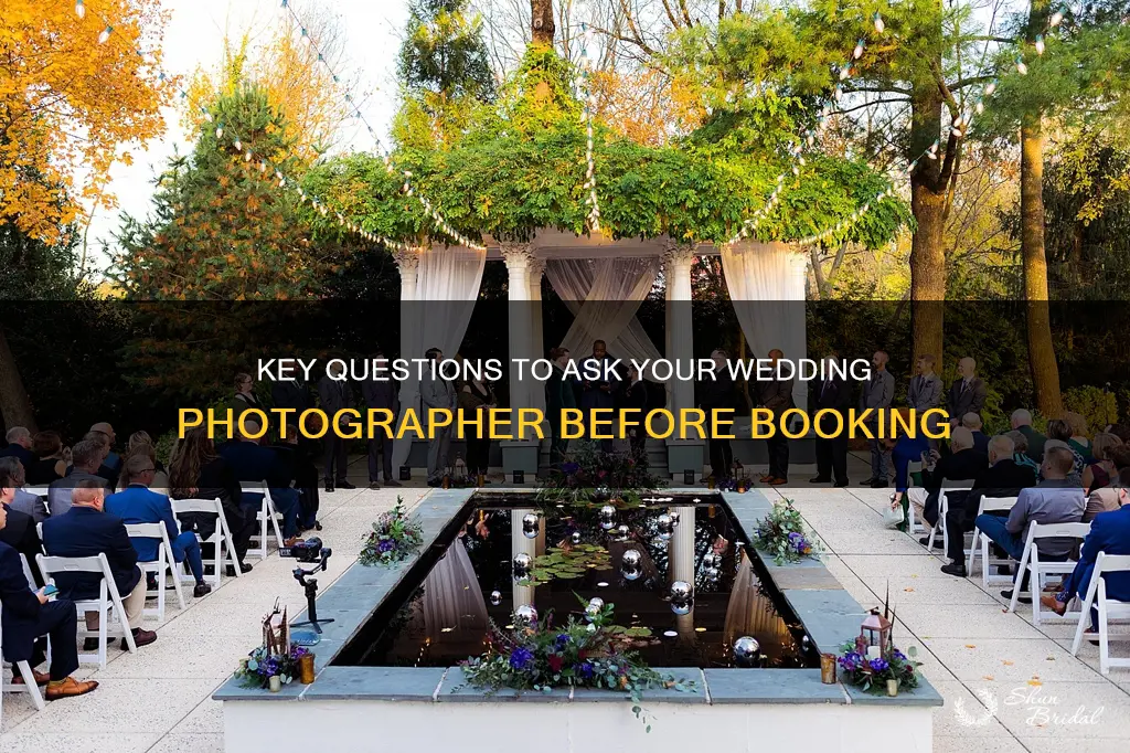 how to ask a wedding photographer before booking