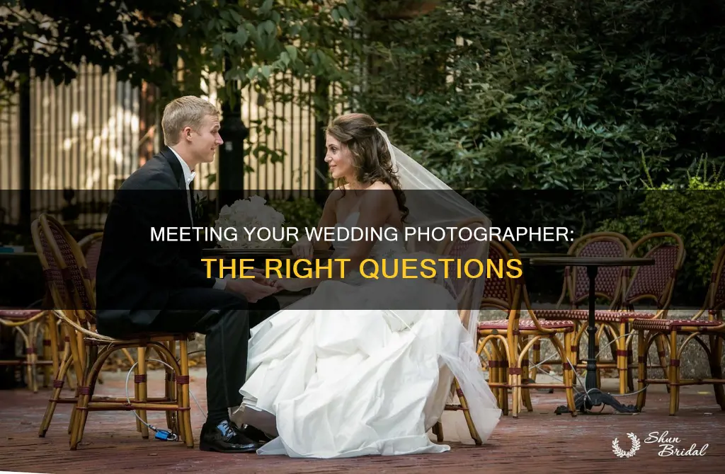 how to ask a wedding photographer to meet