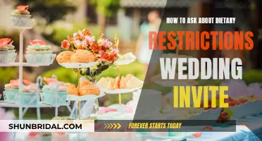 Inquiring About Dietary Restrictions: Wedding Invite Etiquette