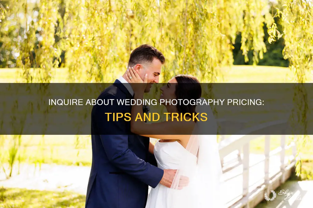 how to ask about wedding photography pricing