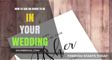 How to Invite Your Usher to Join Your Wedding Party