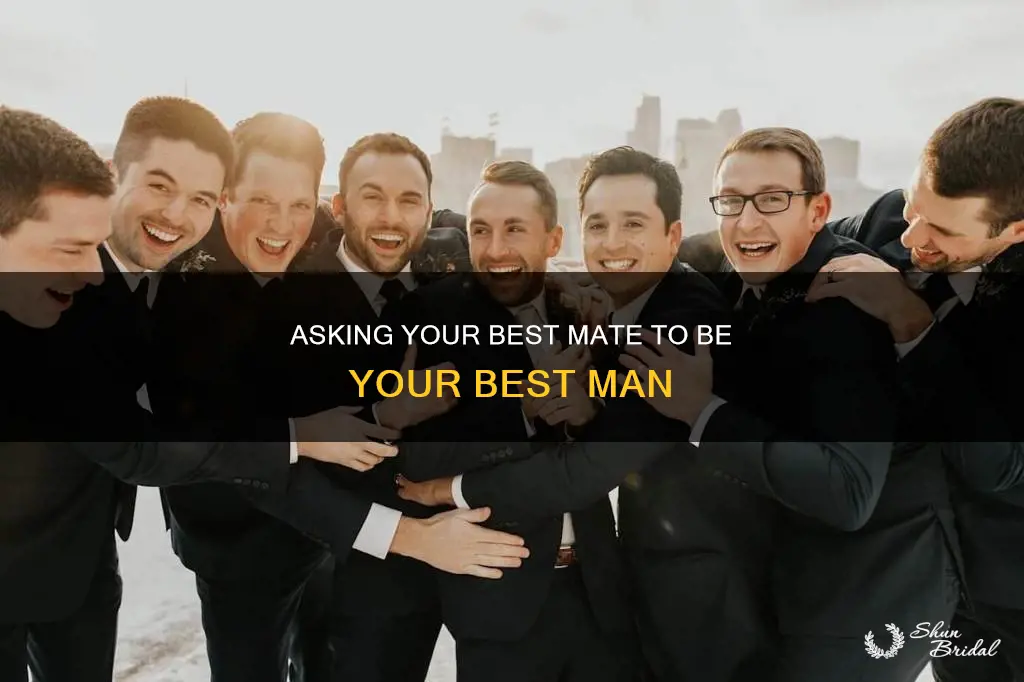 how to ask best man text