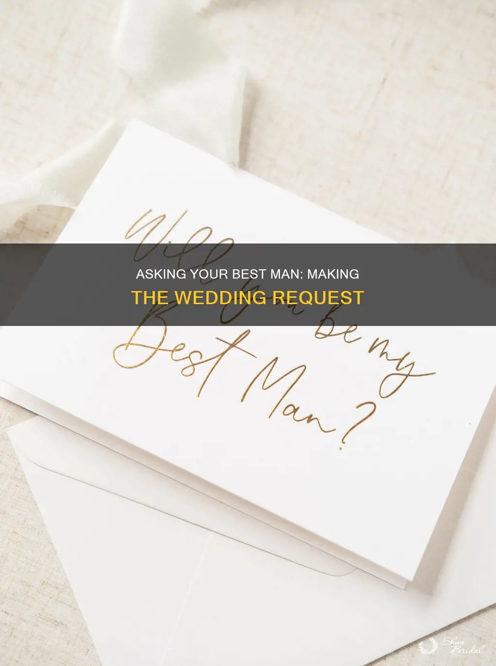 how to ask best man wedding