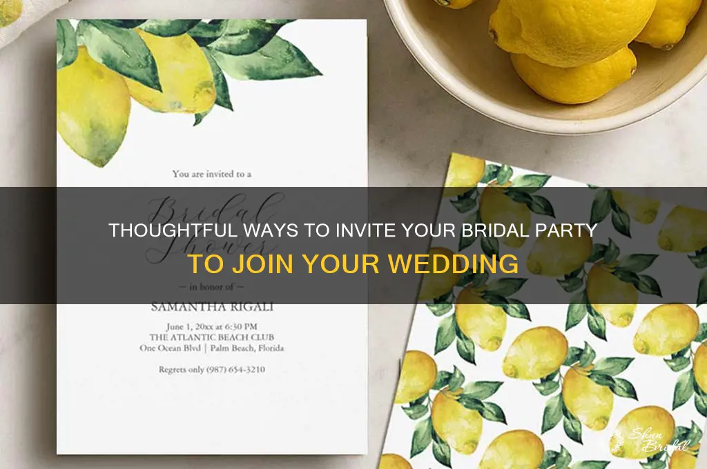 how to ask bridal party to be in the wedding