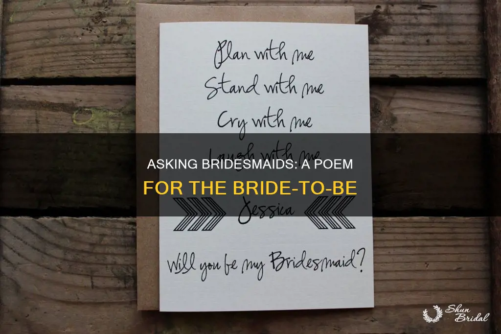 how to ask bridesmaids poem