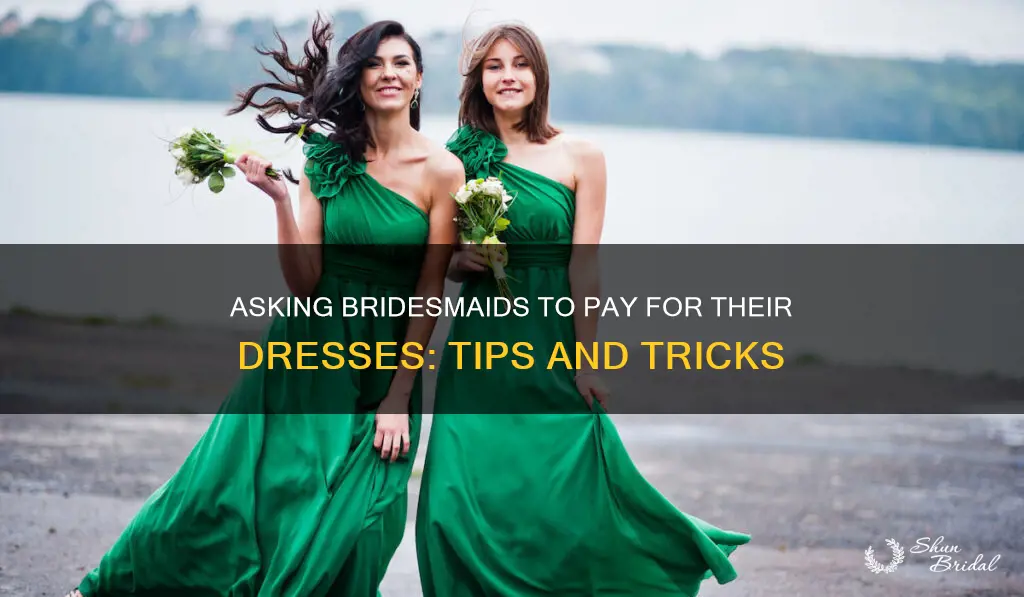 how to ask bridesmaids to pay for dress