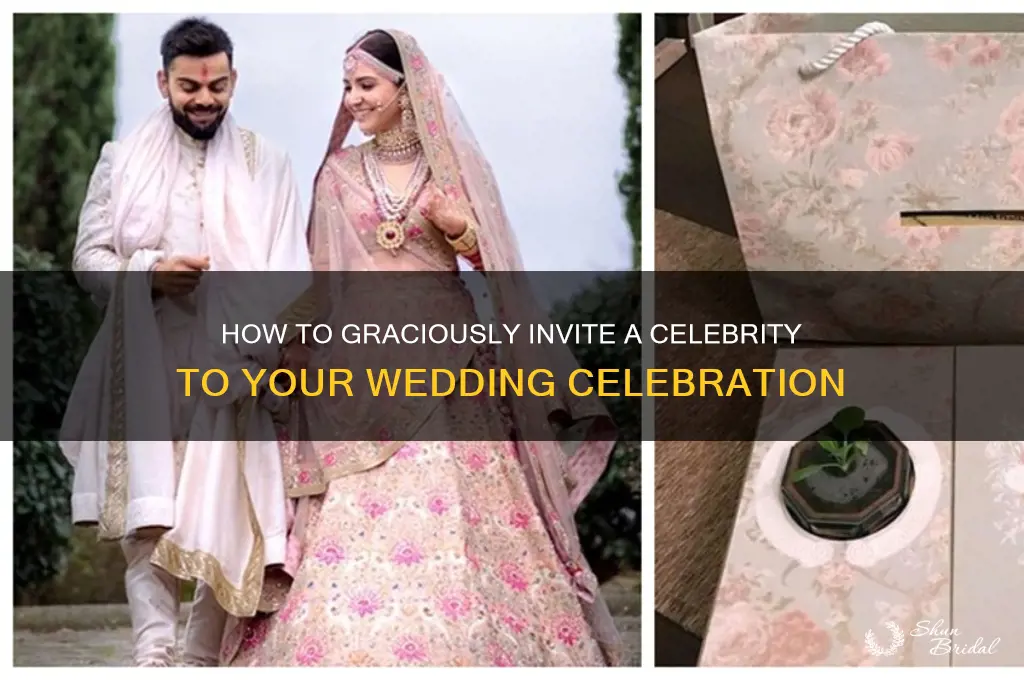 how to ask celebrity to a wedding