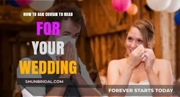 How to Graciously Ask Your Cousin to Read at Your Wedding