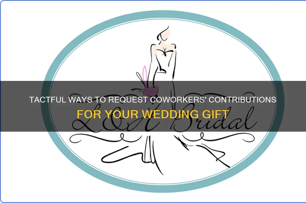 how to ask coworkers for money for a wedding gift
