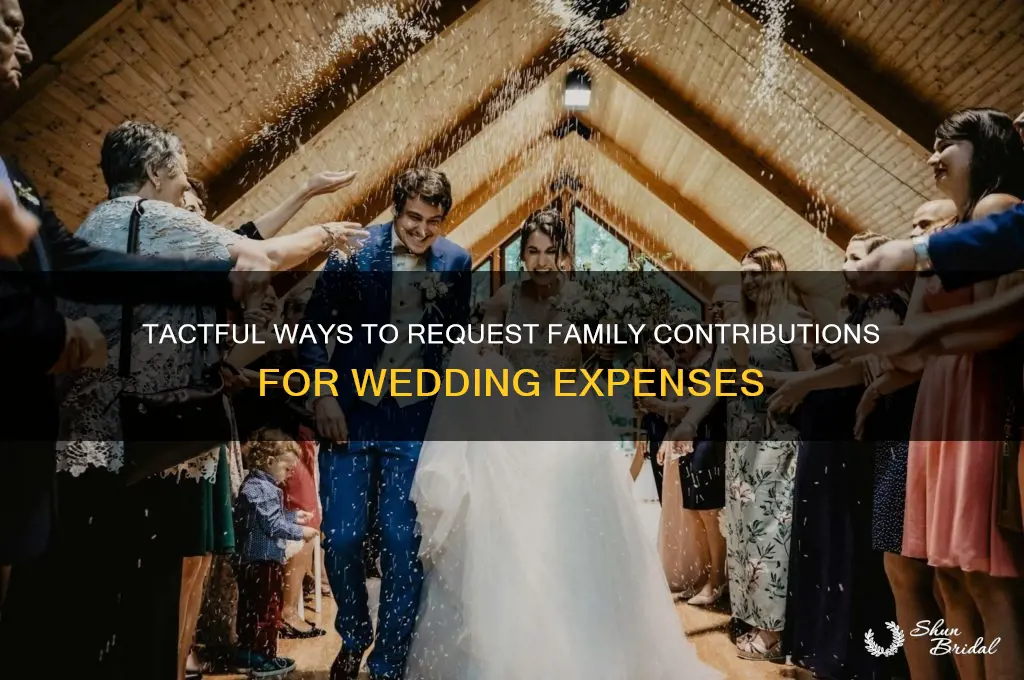 how to ask family to help pay for wedding templates