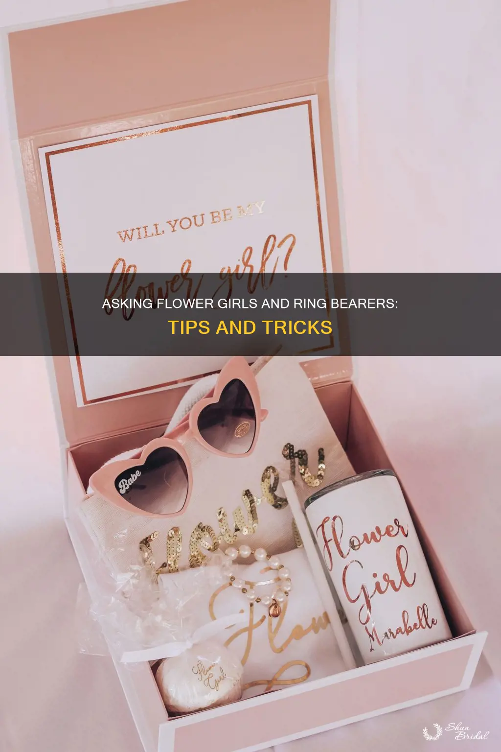 how to ask flower girl and ring bearer