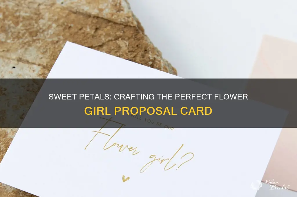 how to ask flower girl card