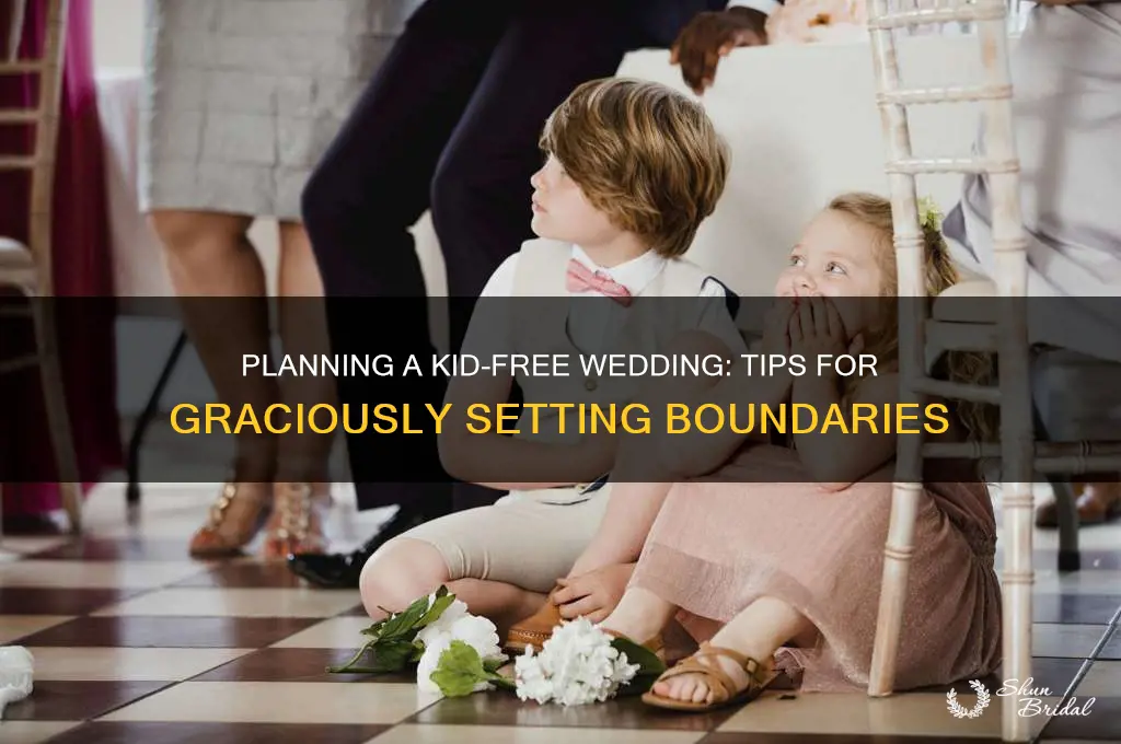 how to ask for a kid free wedding