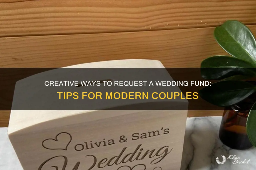 how to ask for a wedding fund