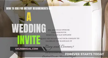 Wedding Invite Etiquette: Dietary Requirements, How to Ask?