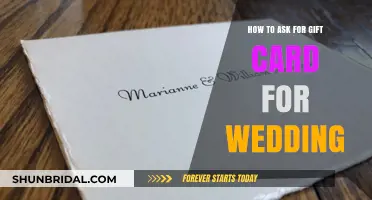 Tactful Tips: Requesting Gift Cards for Your Wedding Celebration