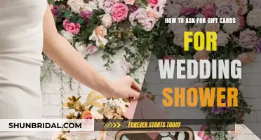 Tactful Tips for Requesting Gift Cards at Your Wedding Shower