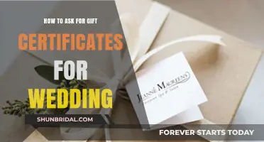 Requesting Gift Certificates for Your Wedding: A Polite and Practical Guide