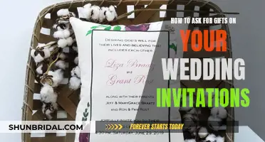 Requesting Gifts: Etiquette for Wedding Invitation Wording