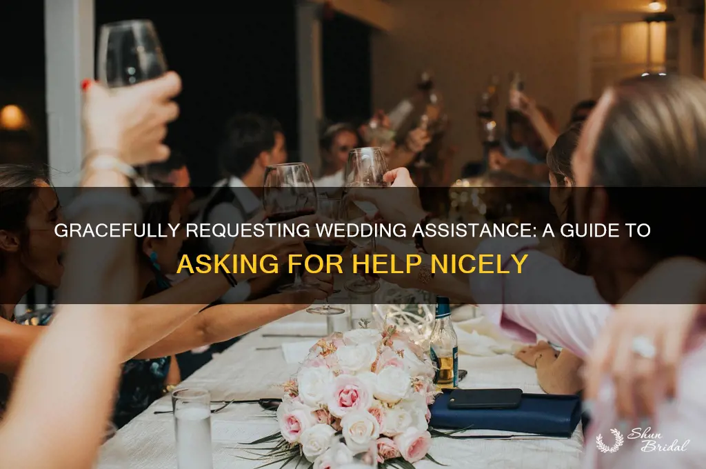 how to ask for help nicelu wedding