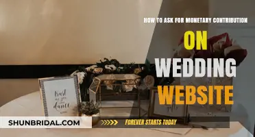 Tactful Tips for Requesting Monetary Gifts on Your Wedding Website
