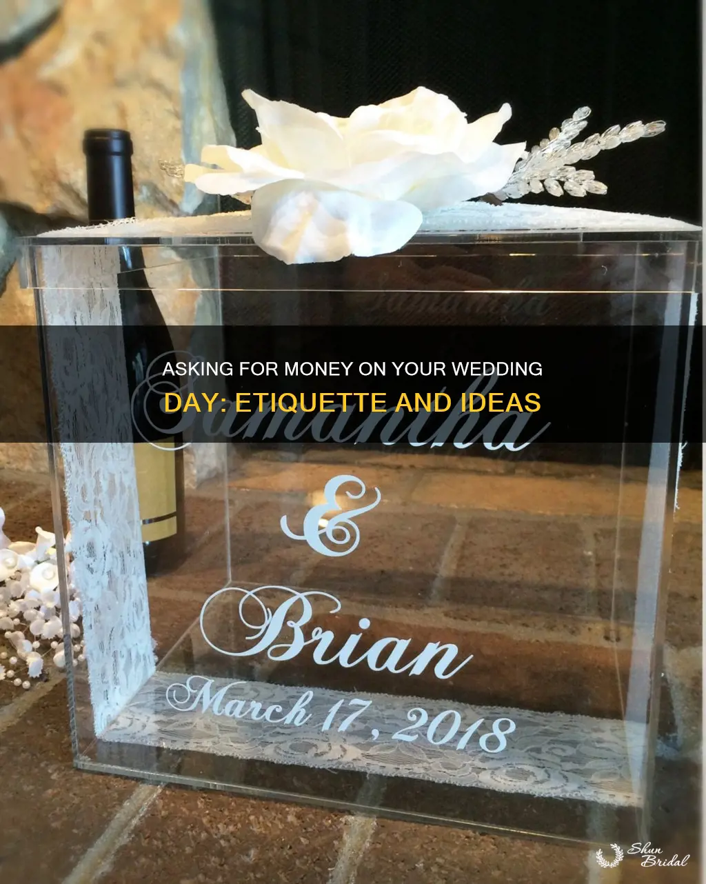how to ask for money instead of registry wedding