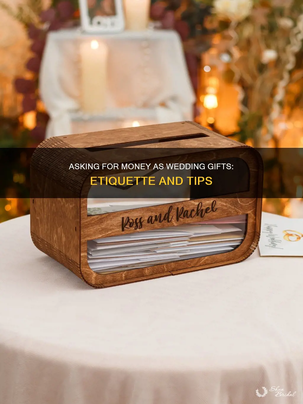 how to ask for money instead of wedding presents