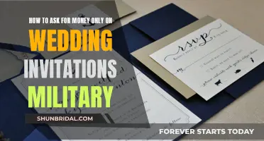 Weddings: Military Couples' Guide to Wording Money Gift Requests