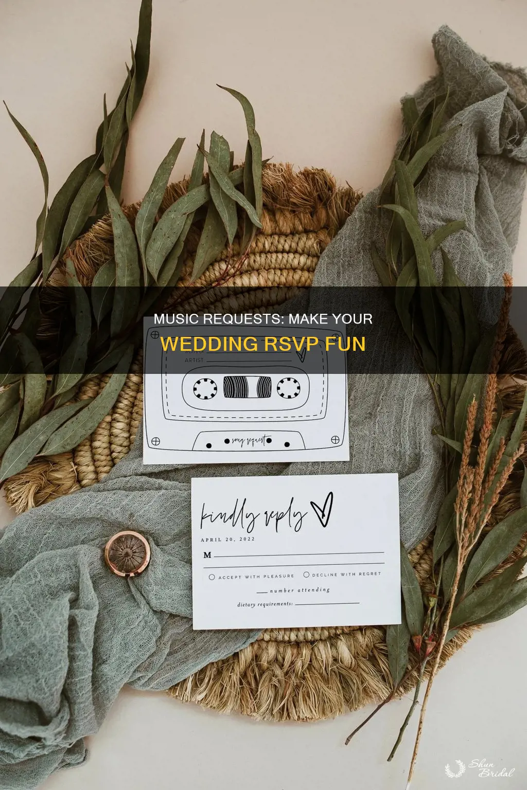 how to ask for music requests on wedding rsvp