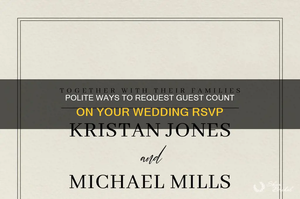 how to ask for number of guest on wedding rsvp