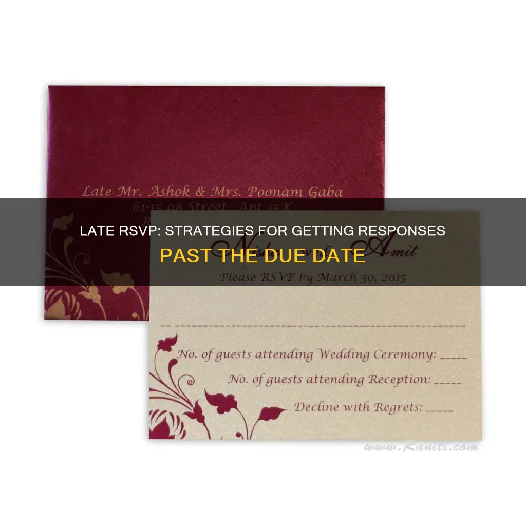 how to ask for rsvp wedding passed the dete
