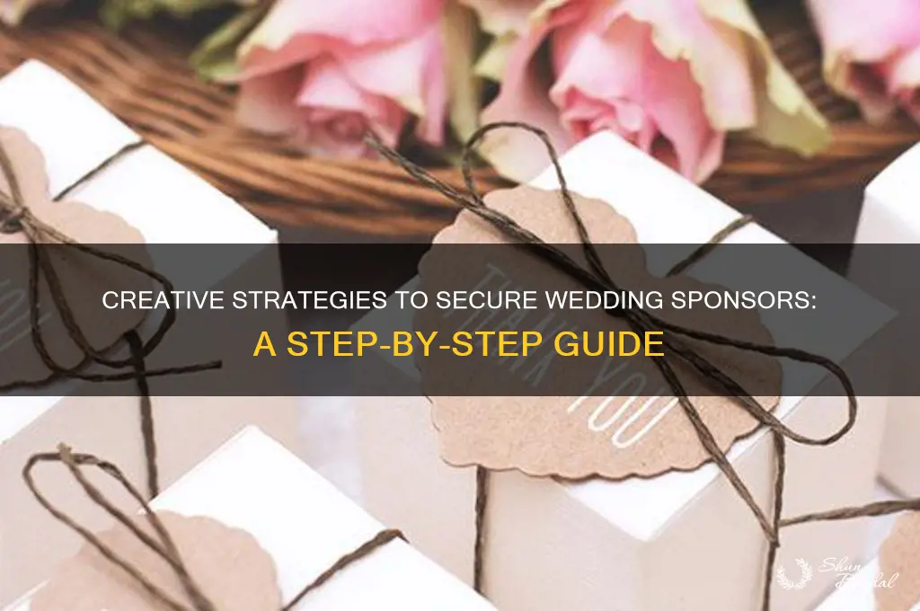how to ask for sponsors for a wedding