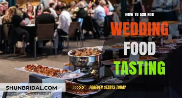 Mastering the Art of Requesting a Wedding Food Tasting Session