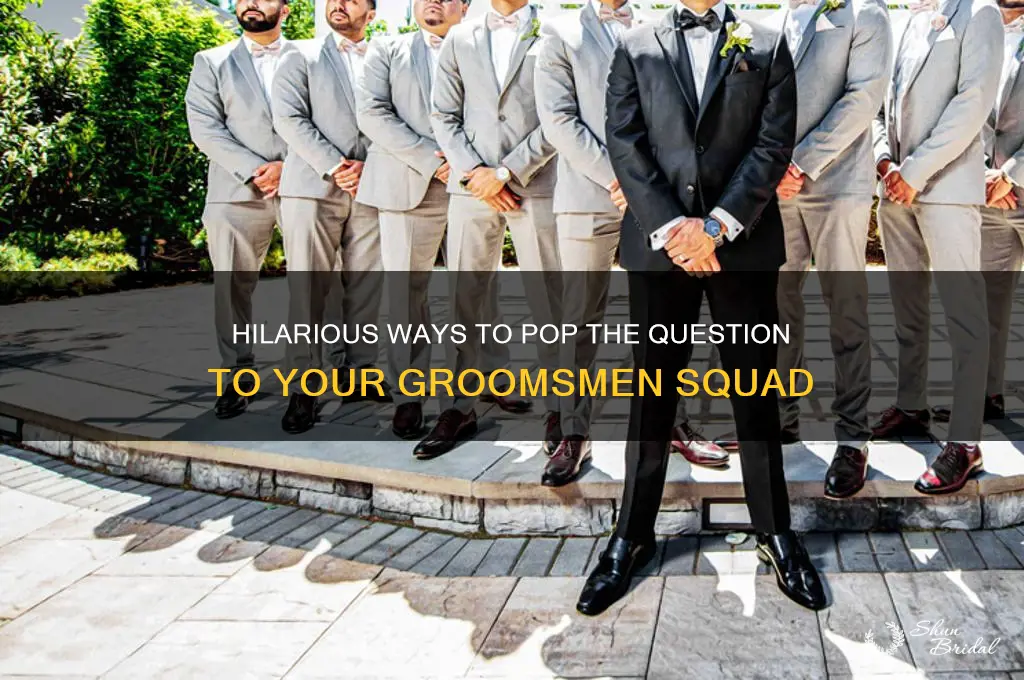 how to ask groomsmen funny