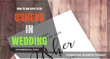 How to Graciously Invite Guys to Be Ushers at Your Wedding