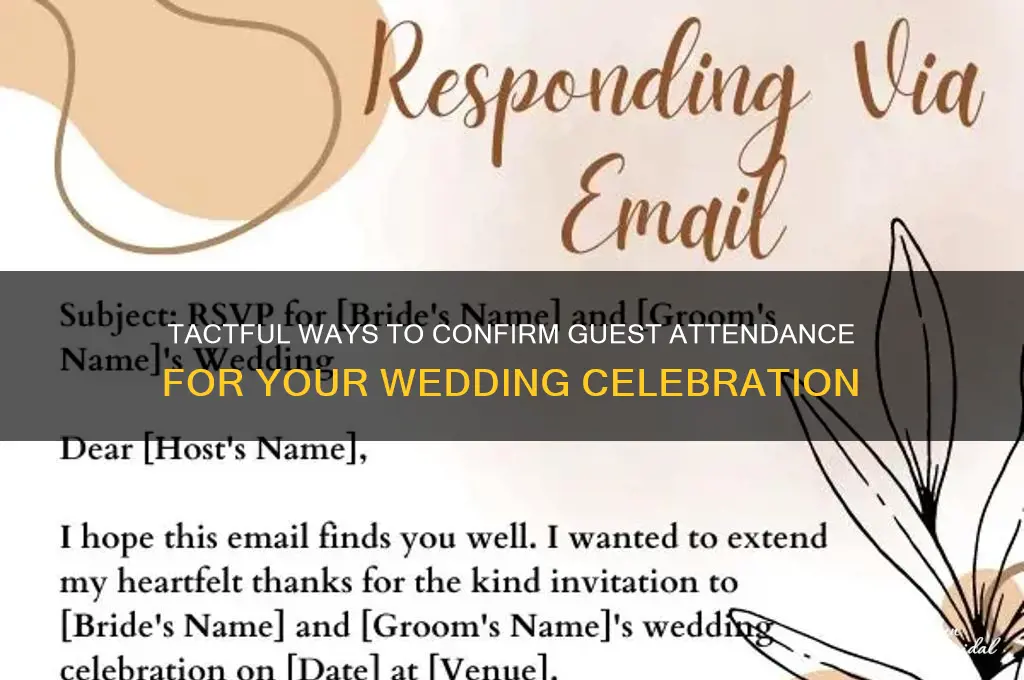 how to ask if someone is coming to your wedding