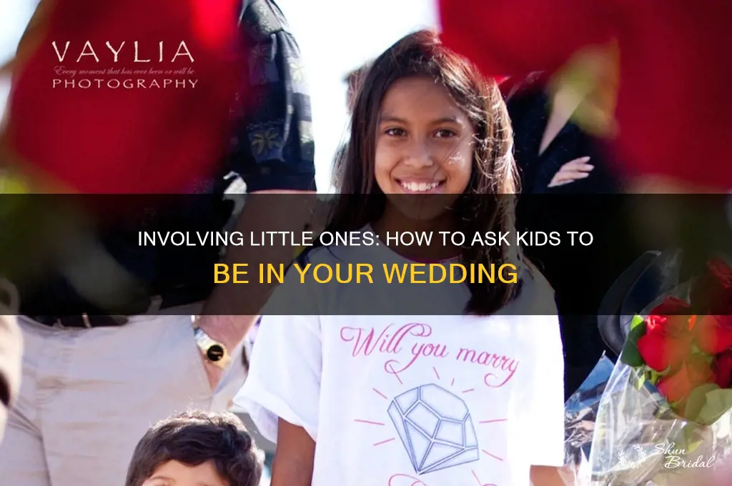 how to ask kids to be in wedding
