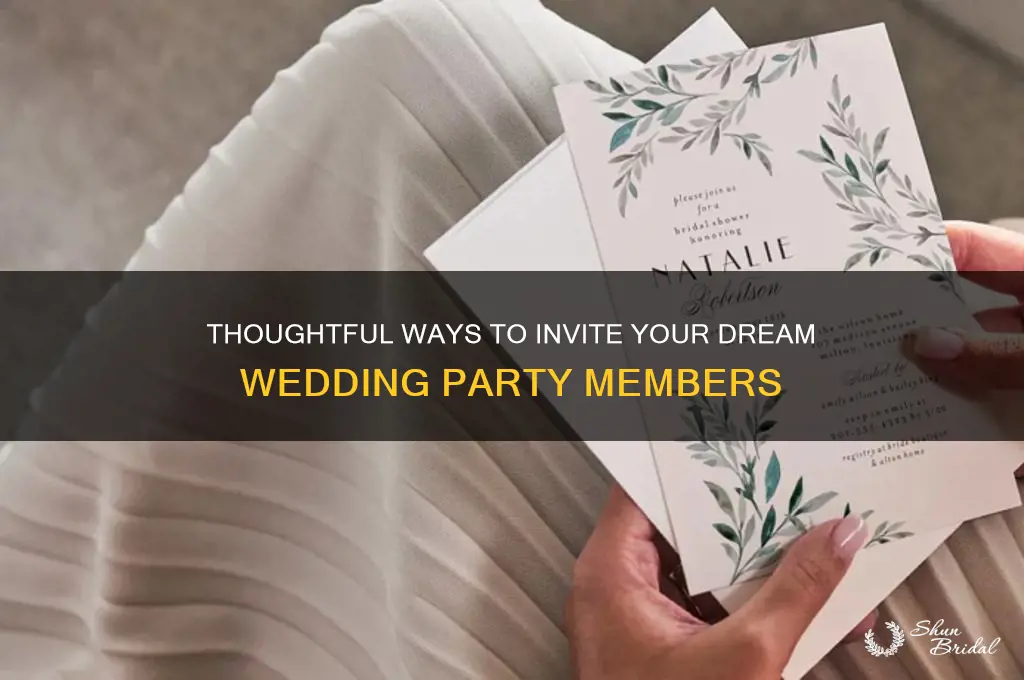 how to ask people to be in your wedding party