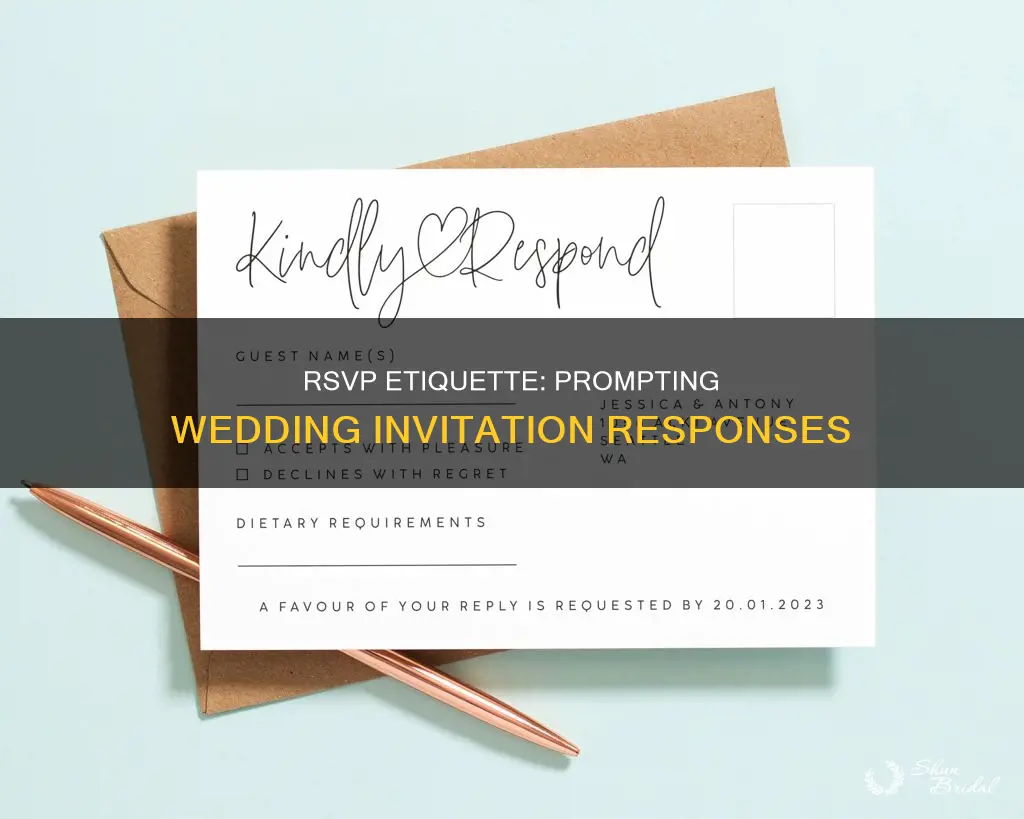 how to ask people to repond to wedding invitation