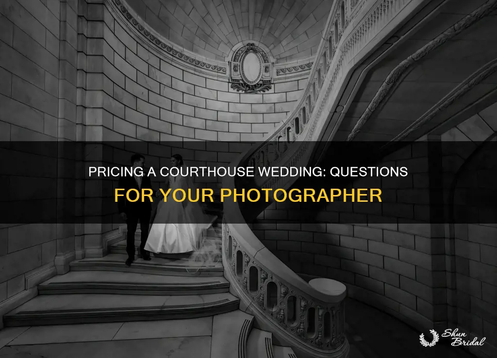 how to ask photographer for pricing courthouse wedding