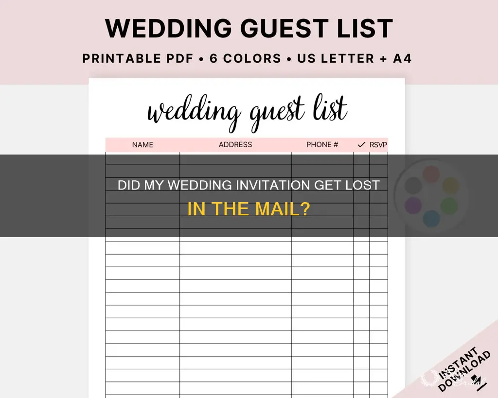 how to ask politely if wedding invitation got lost