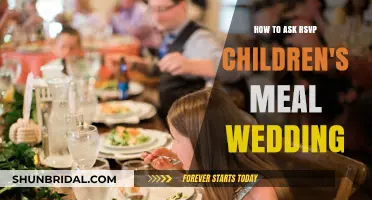 RSVPing for Children's Meals: A Wedding Guide