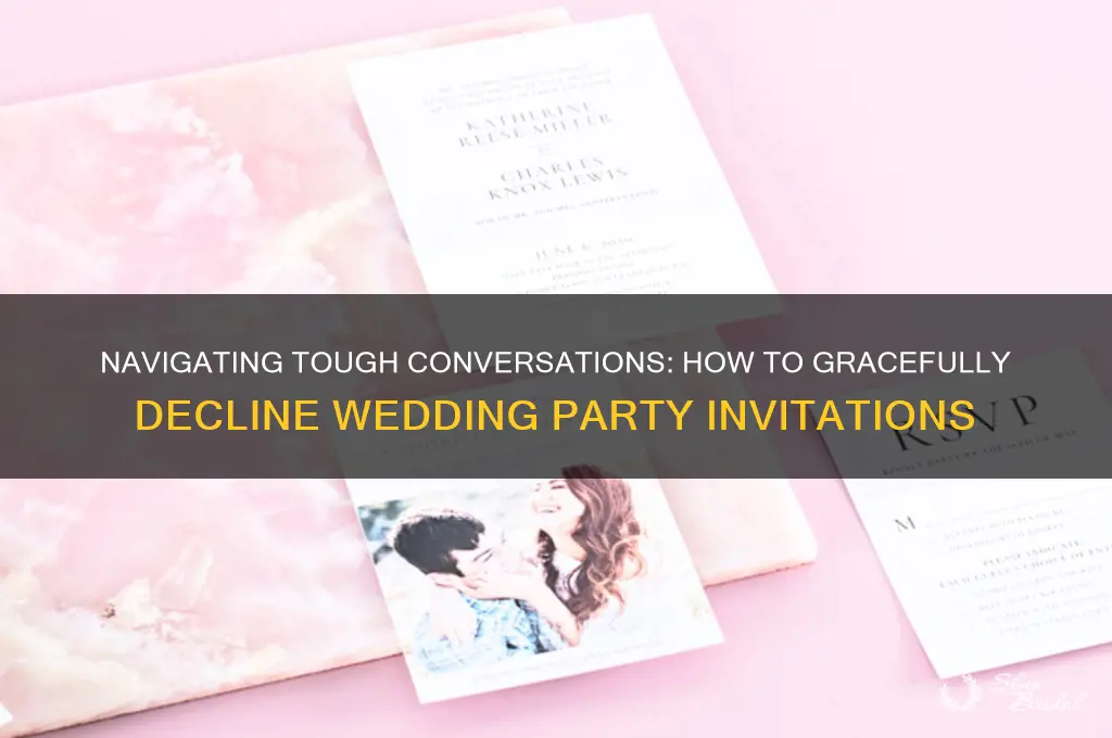 how to ask someone not to be in your wedding