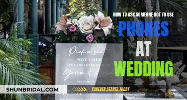 Please, No Phones: Our Wedding Wish