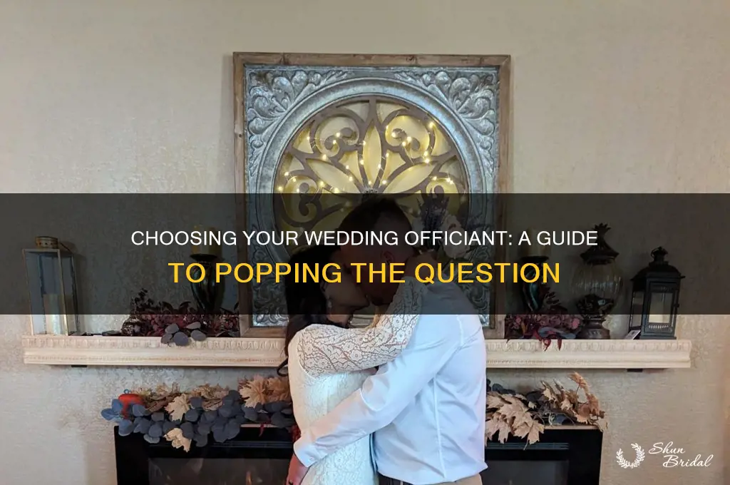 how to ask someone to perform your wedding ceremony