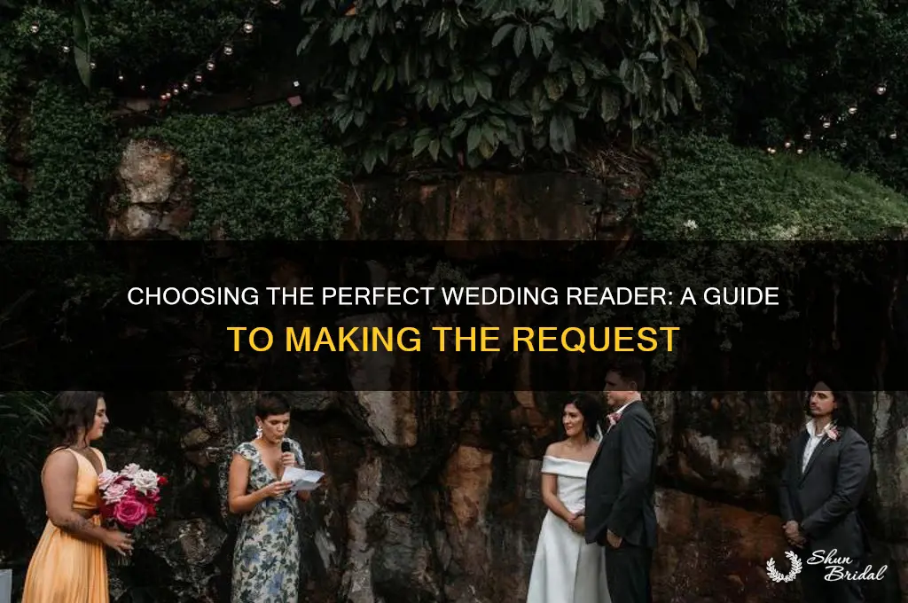 how to ask someone to read at your wedding