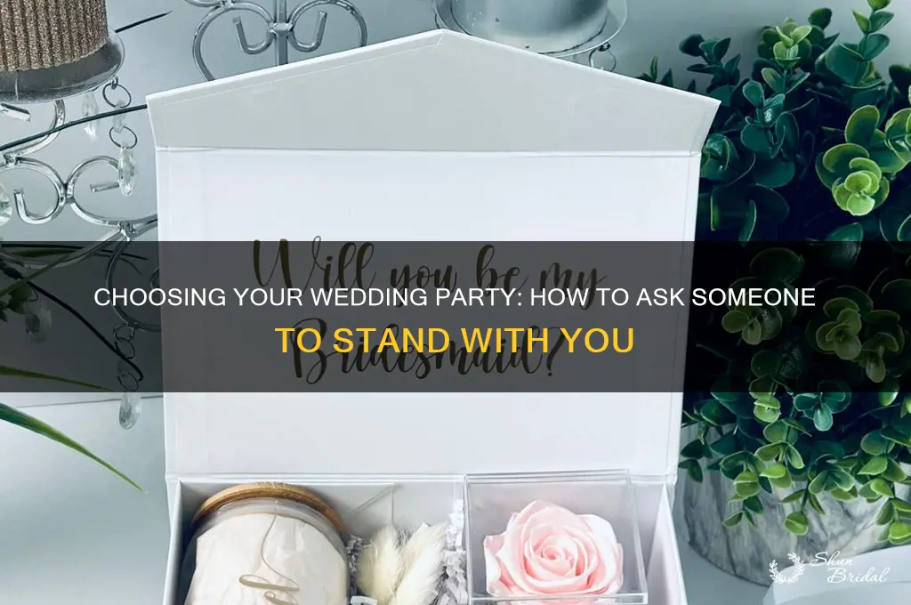 how to ask someone to stand up in your wedding