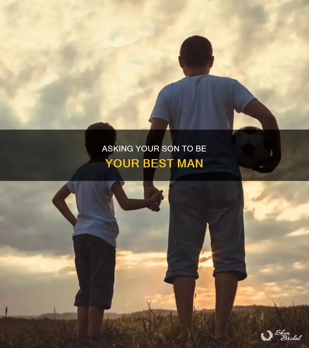 how to ask son to be best man