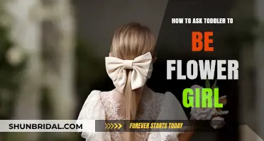 How to Ask Your Toddler to Be Your Flower Girl
